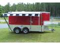 16ft Red TA Cargo with Awning 