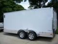 White 20ft Tandem Axle Trailer with 3500lb Axles