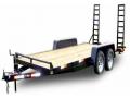 16FT 7,000# equipment bobcat trailer black