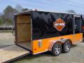 7x14 enclosed cargo trailer w Harley Davidson Decals