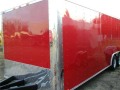 RED 24FT ENCLOSED AUTO TRAILER