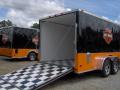 FINISHED enclosed cargo trailer/Harley Davidson dc