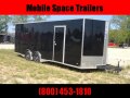 8.5x24 10k Black Carhauler w/ ramp door Enclosed Cargo Trailer 