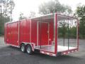 RED 20FT BBQ TRAILER W/PORCH