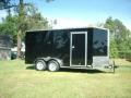 7x14 black enclosed cargo trailer extra height  upgrade