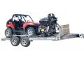 22 ft 10k aluma equipment carhauler trailer wide body