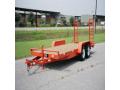 16FTt 7,000# equipment bobcat trailer orange