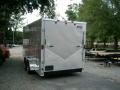 7X16 pewter enclosed cargo motorcycle trailer custom