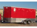 Red 16ft Motorcycle Trailer Tandem Axle