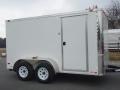12ft T.A Flat Nose White Cargo Trailer