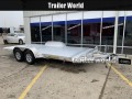  Aluma 16' Tilt Bed Aluminum Open Car Hauler Trailer 