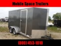  Trailer 7x14 7 grey W/ Ramp Door Enclosed Cargo screwlessTrailer