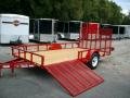 $2995-ATV trailer 82x14 single axle SIDE LOAD GATE 