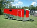 8 x 20 carhauler enclosed cargo trailer w  cabinets