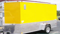 Yellow 12ft Motorcycle Trailer w/Finished Interior