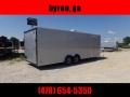  Covered Wagon Trailer 8.5x24 10k Carhauler w/ ramp door Enclosed Cargo