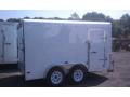 White 12ft with 7k Dual Axle Cargo Trailer