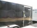 14ft Enclosed Cargo Trailer-Black w/3500 Lb Leaf-Spring Tandem