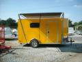 6 x 12 enclosed toy hauler trailer mini basic yellow
