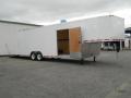 WHITE 8.5X32 GOOSENECK CAR HAULER. 2024