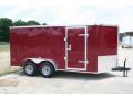 7X16 ENCLOSED CARGO TRAILER-PT Flr, Leds, Dexters