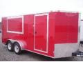 18ft Red Enclosed Concession Trailer w/Stone Guard