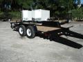 16ft Black Trailer with Treated Deck