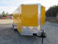 16ft Yellow Cargo Trailer with Slant V 