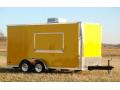 14FT YELLOW CONCESSION TRAILER W/SINK PACKAGE