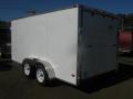 14ft Cargo Trailer with V-Nose Shown in White