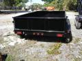 10ft Tandem 3500lb Axle Black Bumper Pull Dump Trailer 