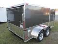 Charcoal 14ft V Nose Low Rider Motorcycle Trailer 