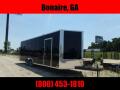 8.5x24 10k black Carhauler w/ ramp door Enclosed Cargo