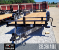 $5860-2022 Ozark 82X22 TA 14K 2' DOVETAIL Fold Down Ramps Equipment Trailer