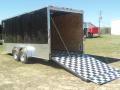 18ft Motorcycle Trailer w/Black and White Checkered Floor