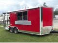 20ft BBQ Concession Trailer with porch food