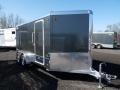 16ft V-Nose Motorcycle Trailer with White Walls-All Aluminum