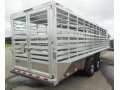 24 ft Livestock Trailer Aluminum w/Floor Mats