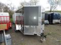 10ft Charcoal Cargo Trailer with V-Nose-Single Axle 