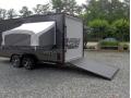 camper enclosed 7 X 18 VRV cargo trailer toy hauler A/C