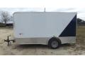 Two Tone White and Blue 12ft Cargo Trailer