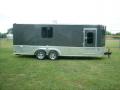 7 x 20 charcoal gray motorcycle trailer TOY HAULER