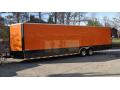 30ft  Enclosed Trailer Black/ orange 7' tall