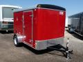 RED FLAT FRONT 10FT MOTORCYCLE TRAILER