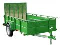 12ft Green Utility Trailer w/ Solid Sides