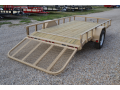 Wood Deck 12ft Single 3500lb Axle Utility Trailer
