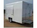 12FT Concession White Flat Front w/Door