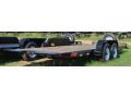 20ft Tilt Bed Equipment Black with Wood Deck-Spare Tire