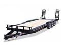 24ft Pintle Hitch Equipment Trailer w/Stand Up Ramps