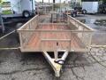 12ft Tan SA Utility Trailer w/Tall Expanded Metal Sides  